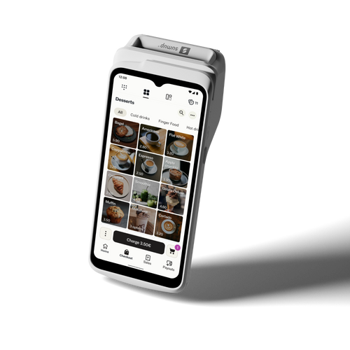 SumUp Terminal Card Machine with Built-in Receipt Printer, 4G & Wi-Fi – For Cafés, Takeaways & Shops